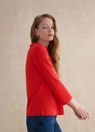 Catriona Roll Neck Top, Pepper Red, hi-res